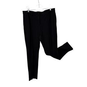 Chicos 2 Short Seamed Ponte Pants Large Black Skinny leg